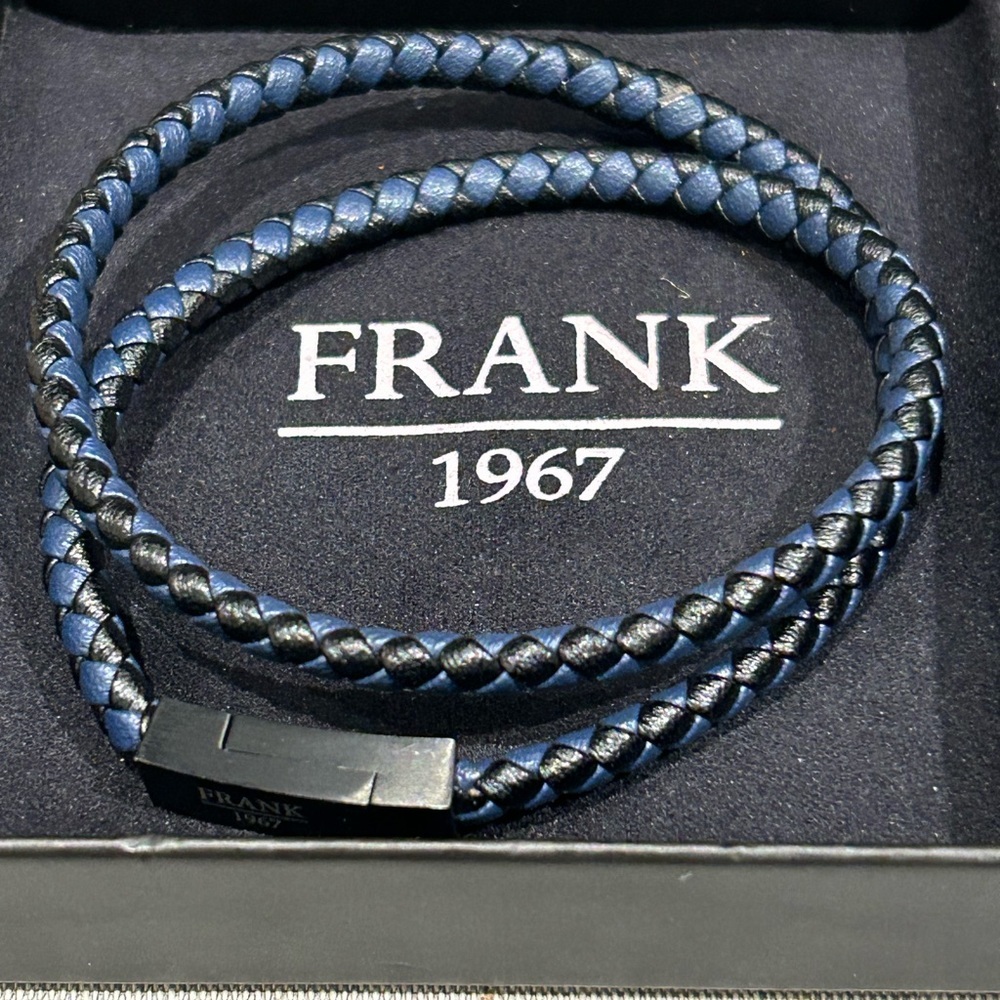New in Box - Frank 1967 - Double Wrap Men's  Leather Bracelet
